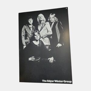 The Edgar Winter Group 20x27.5 Vintage 1970s Black & White Flat Promo Poster